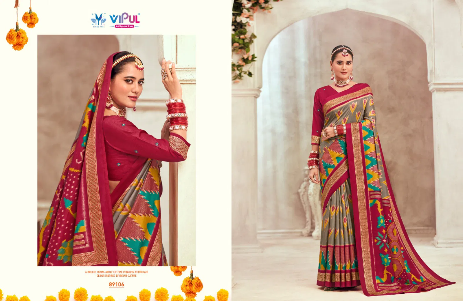 Gulmarg Silk Vol 6 By Vipul Soft Silk Saree Wholesale Market In Surat
